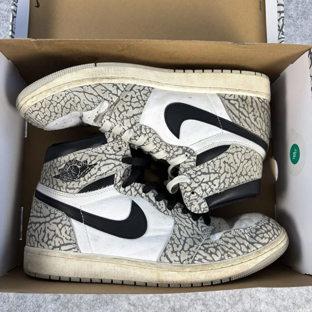 DZ5485-052 - Mens 10.5 / Womens 12 - Air Jordan 1 Retro High OG White Cement